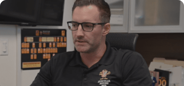 Justin Hodge, owner of Muscular Moving Men & Storage
