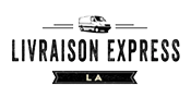 Livraison Express LA logo with delivery van and stylized text