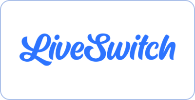LiveSwitch logo — Movegistics partner enabling virtual video surveys and real-time communication for improved moving company and customer interactions.
